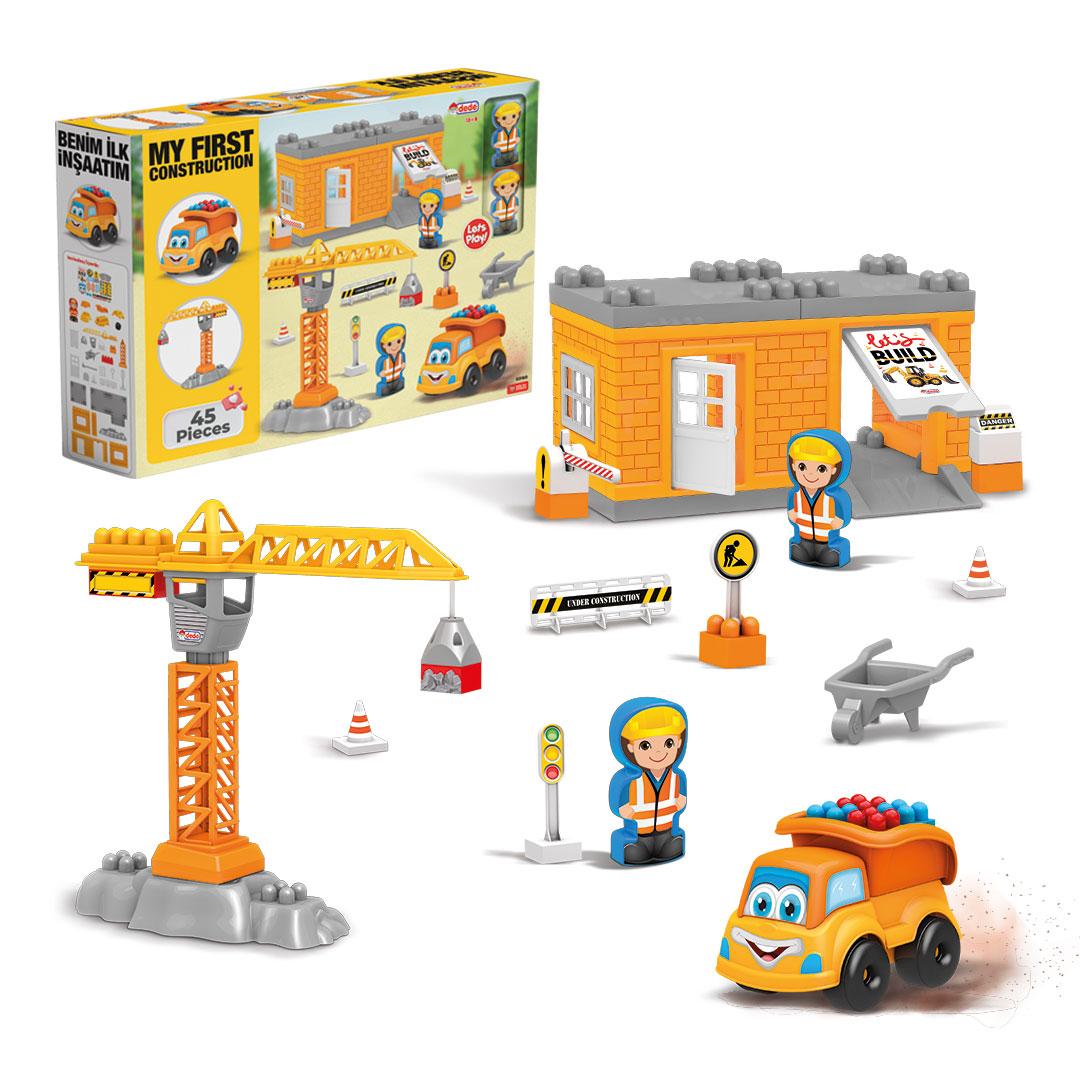 Мій перший конструктор (45 елементів) (495*365*110 мм) "dede", фото 1