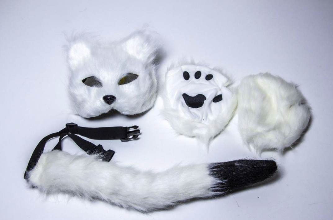 Набір аксесуарів для квадробіки «Кішка», маска, лапи, хвіст.