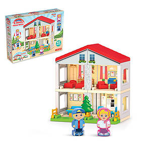 Констуктор "Двоповерховий будиночок" (42 елементи) (495*365*110 мм) "dede"