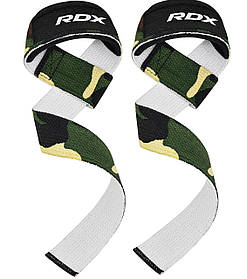 Лямки для тяги RDX W1 Gym Single Strap Camo Green Plus