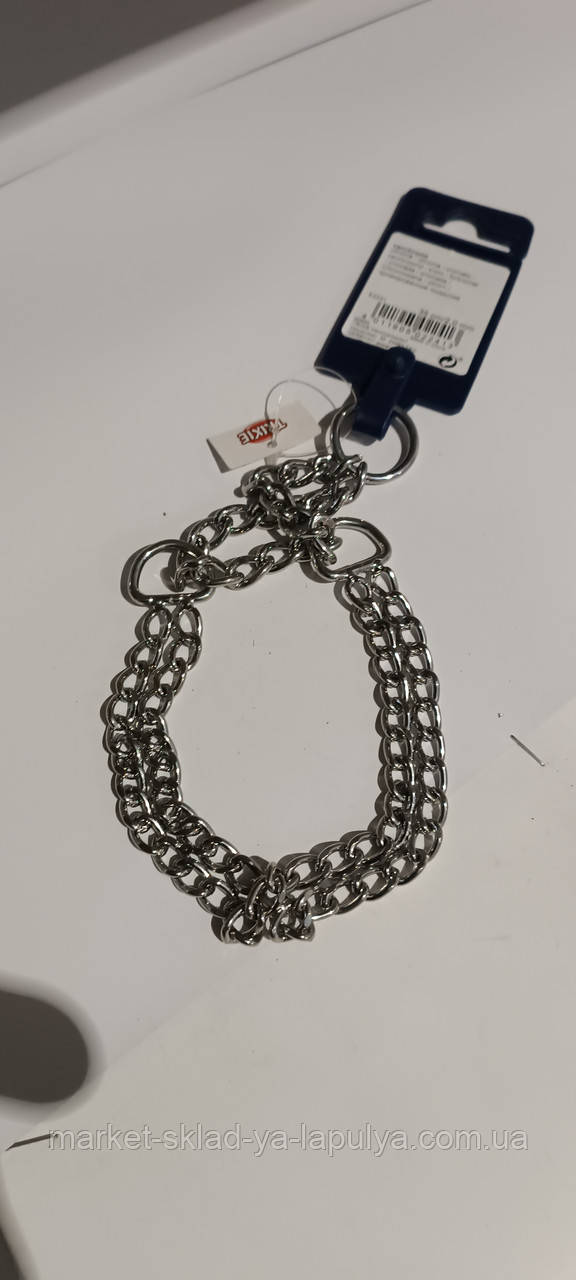 Нашийник зашморг дворядний для собак 30 см 2 мм, фото 1