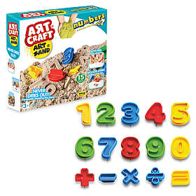 Кінетичний пісок "Цифри" Art Craft (500 г) (223*220*60 мм) "dede"