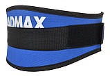 Пояс для важкої атлетики MadMax MFB-421 Simply the Best неопреновий Blue M, фото 6