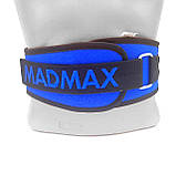 Пояс для важкої атлетики MadMax MFB-421 Simply the Best неопреновий Blue M, фото 9