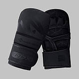 Рукавиці для ММА (Греплінгові рукавички) RDX T15 Noir Inner Matte Black XL, фото 10