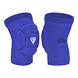 Наколінники спортивні RDX HOSIERY KNEE FOAM K5 BLUE/WHITE-L (пара), фото 5