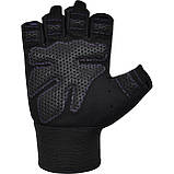 Рукавички для фітнесу RDX W1 HALF PURPLE PLUS-M, фото 3
