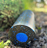 Масажний ролик (роллер) гладкий PowerPlay PP-4348 2 in 1 EPP Foam Roller Чорно/Синій (33x14см.), фото 7