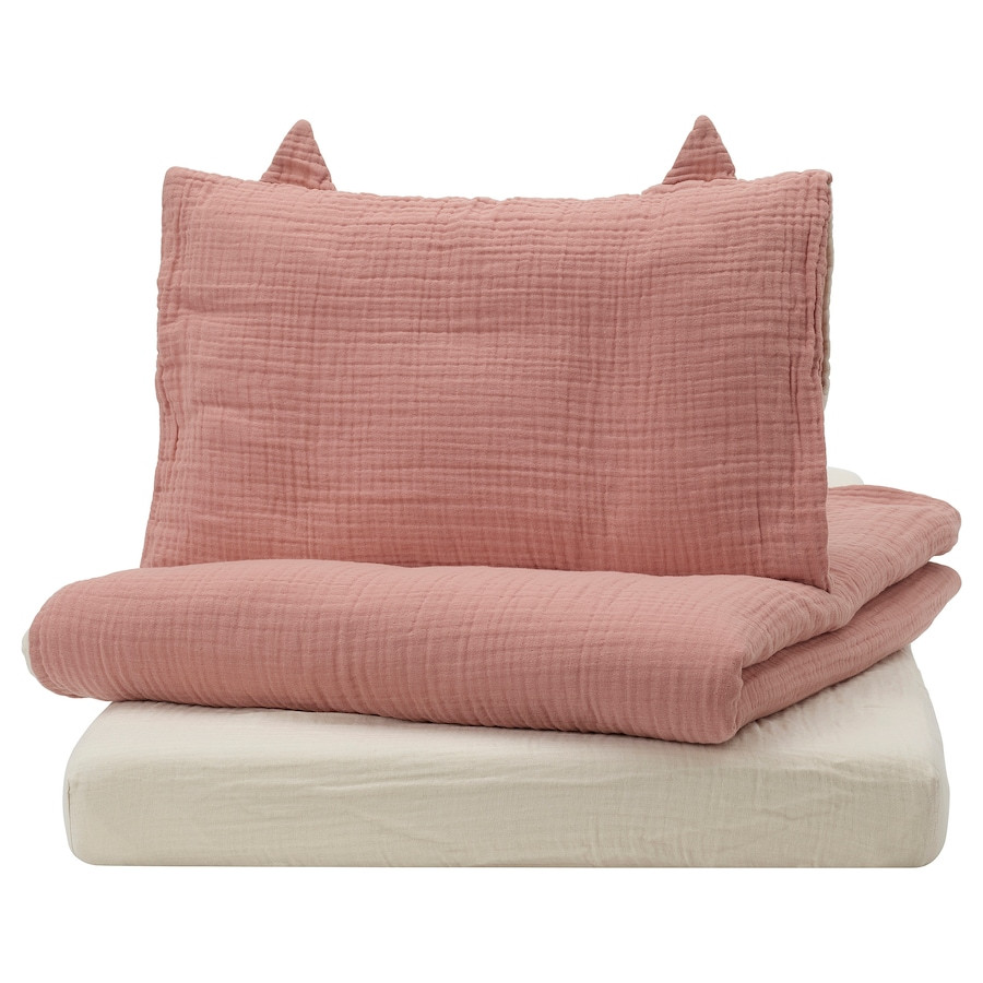 Комплект дитячої постільної білизни IKEA GULDVÄVARE 60x120 см 3 предмети 305.885.84