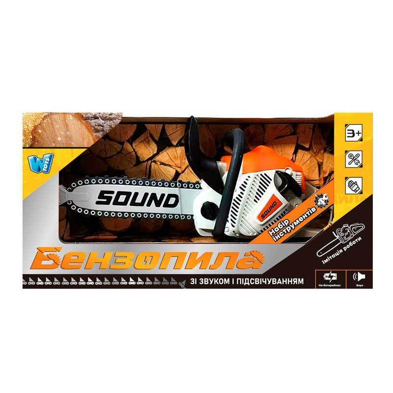Дитяча іграшка Бензопила «WToys» 70526 зі звуковими ефектами, на батарейках.