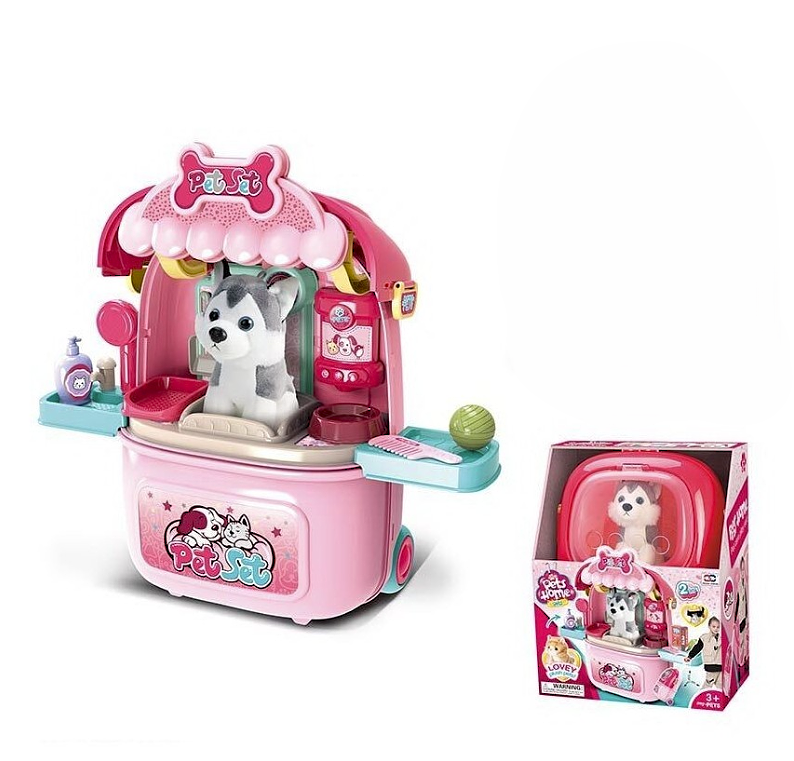 Валіза з песиком «Pet Set», аксесуари для грумінгу, 3+.