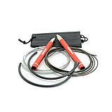 Скакалка швидкісна на підшипниках алюмінієва MadMax MFA-286 Speed jump rope Red, фото 6