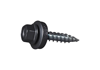 Саморіз фарбований 4,8x19 мм для кріплення профнастилу до металу оцинкований, із шайбою EPDM, оцинк.RAL7016