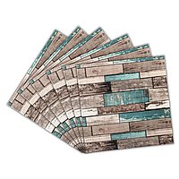 Декоративна 3D панель самоклейка під дерево Синє дерево 700х700х4мм (88) BV-0000275