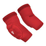 Налокітники спортивні RDX Hosiery Elbow Foam Red/White M, фото 3
