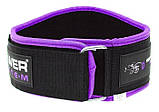 Пояс для важкої атлетики Power System PS-3210 Woman’s Power неопреновий Purple S, фото 5