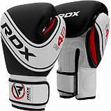Боксерські рукавиці RDX 4B Robo Kids White/Black 6 унцій (капа в комплекті), фото 3