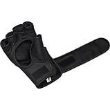 Рукавиці для ММА RDX F15 Noir Matte Black XL (капа у комплекті), фото 10