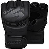 Рукавиці для ММА RDX F15 Noir Matte Black XL (капа у комплекті), фото 11