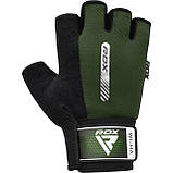 Рукавички для фітнесу RDX W1 Half Army Green M, фото 3