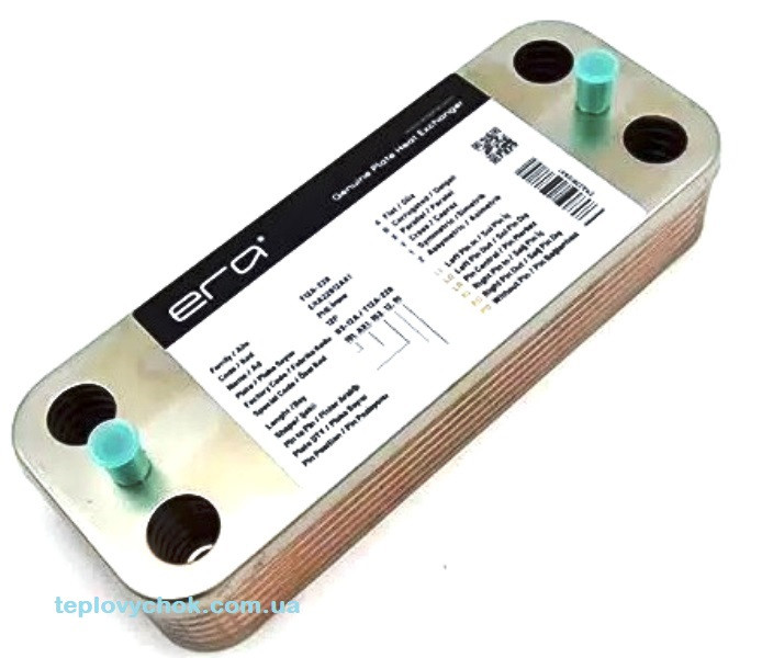 Теплообмінник вторинний ERA на 12 пл. для котлів Immergas Mini/Major/Methos 3.021692 (152mm), фото 1