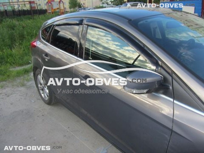 Ветровики Ford Focus III sedan, hb - тип: SIM - фото 4 - id-p106675503