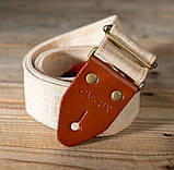 Ремінь дo гітари Cascha Cotton CGS-CD2 (Linen Beige), фото 7