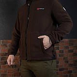 Куртка флісова чоловіча Grifon  Осло двохсторонній фліс шоколад-бежевий (M-ХXL), фото 4
