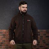 Куртка флісова чоловіча Grifon  Осло двохсторонній фліс шоколад-бежевий (M-ХXL), фото 5