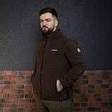 Куртка флісова чоловіча Grifon  Осло двохсторонній фліс шоколад-бежевий (M-ХXL), фото 2