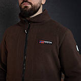 Куртка флісова чоловіча Grifon  Осло двохсторонній фліс шоколад-бежевий (M-ХXL), фото 8