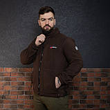 Куртка флісова чоловіча Grifon  Осло двохсторонній фліс шоколад-бежевий (M-ХXL), фото 7