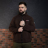 Куртка флісова чоловіча Grifon  Осло двохсторонній фліс шоколад-бежевий (M-ХXL), фото 9