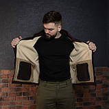 Куртка флісова чоловіча Grifon  Осло двохсторонній фліс шоколад-бежевий (M-ХXL), фото 10