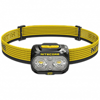 Налобний ліхтар Nitecore UT27 Pro з універсальним живленням (3xAAA USB-C) Чорний