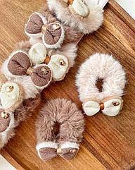 Гумки для волосся хутро Ø 8 см 10 шт./уп БАНТ