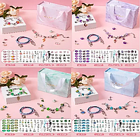 Прикраси набір арт. B4341 (20шт) мікс 4 види, типу пандора, в подарунковому пакуванні короб. 12 см