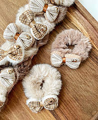 Гумки для волосся хутро Ø 8 см 10 шт./уп БАНТ