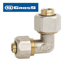 Кут 16*20 перехідний металопластиковий розбірний