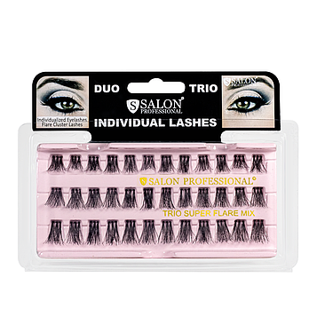 Пучки для нарощування вій потрійні Salon Professional Mix