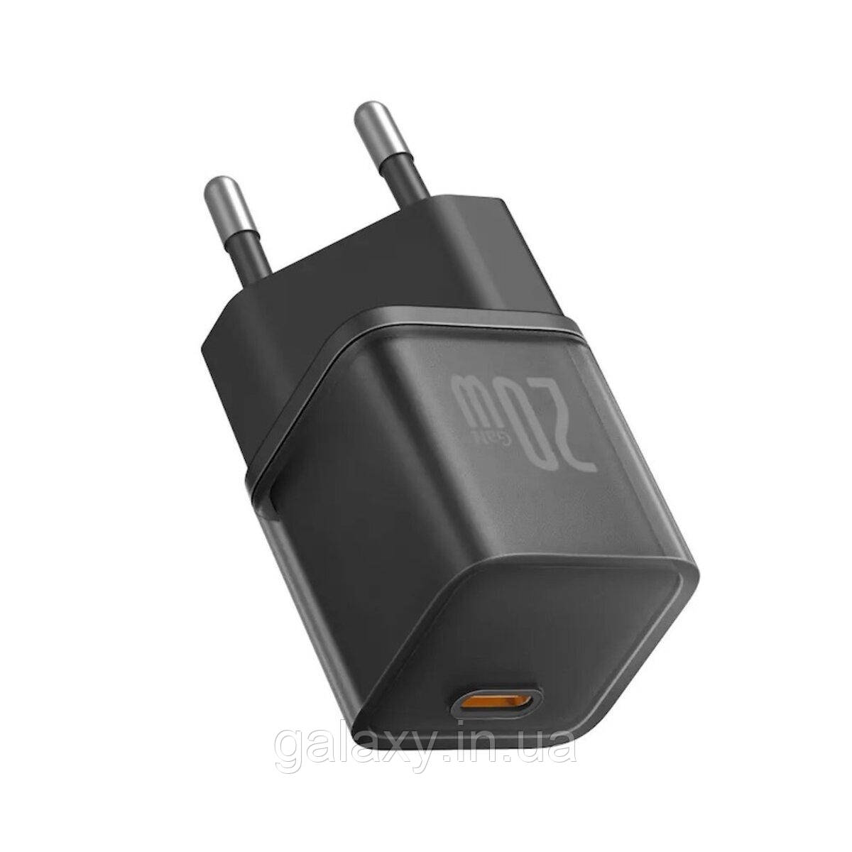 Зарядний пристрій Baseus 1Type-C 20 W GaN5S Fast Charger, фото 1