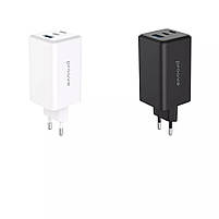 Потужний мережевий зарядний пристрій Proove Pocket GaN 100W (2Type-C + USB), White, фото 3