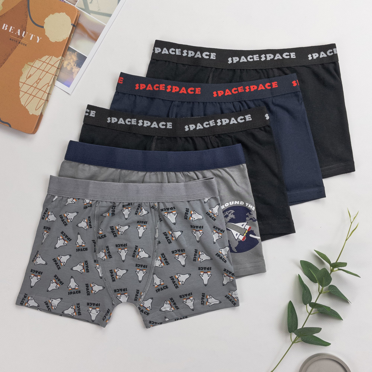 Дитячі труси боксери для хлопчика Nicoletta (вік: 2-3, 4-5, 6-7 років) | 5 шт.