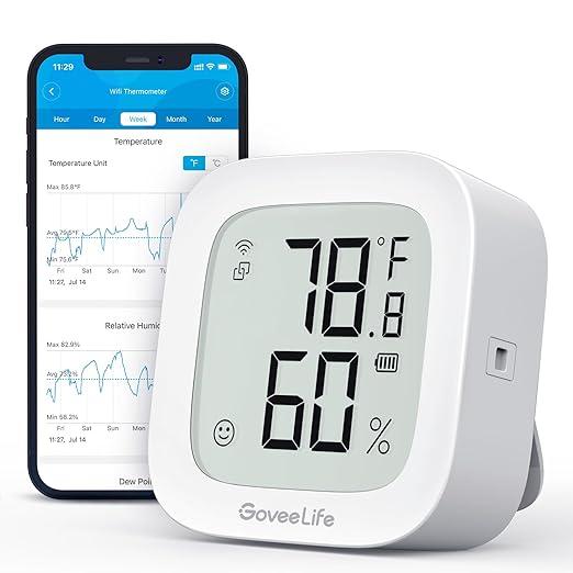 WiFi Термометр гігрометр GoveeLife H5103. Внутрішній Bluetooth датчик температури та вологості. Уцінка