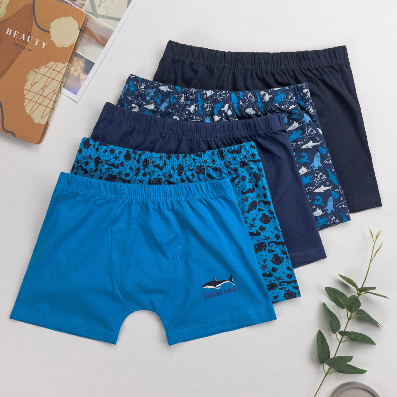 Дитячі труси боксери для хлопчика Nicoleta (вік: 8-9 років) 5 шт.