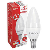 Лампа LED VARGO C37 7W 4000K E14 220V (V-110526)