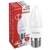 Лампа LED VARGO C37 7W 4000K E27 220V (V-110525)
