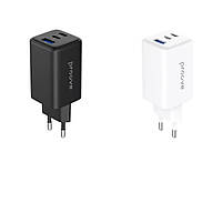 Потужний мережевий зарядний пристрій Proove Pocket GaN 65W (2Type-C + USB), Black, фото 3