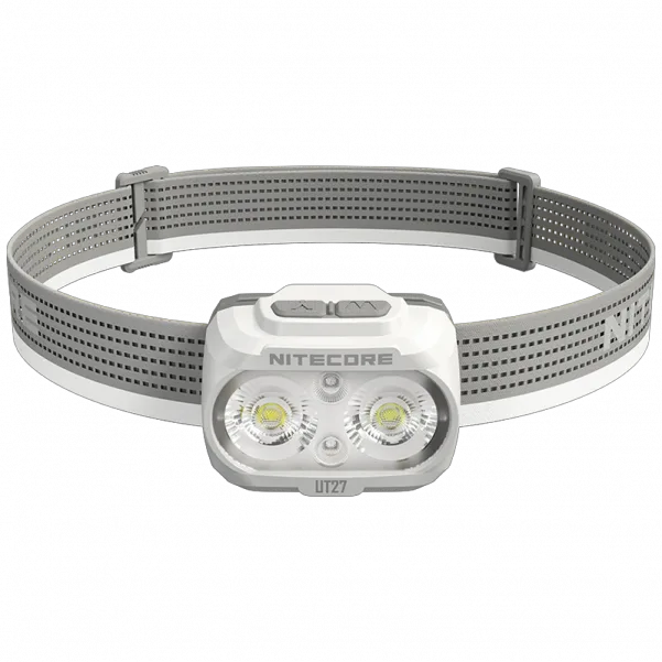 Налобний ліхтар для бігу Nitecore UT27 Pro з універсальним живленням (3xAAA USB-C) Білий, фото 1