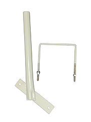 Кронштейн з хомутом d.40мм, 45° для консольного світильника на стовп